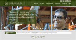 Desktop Screenshot of greeninghomes.com